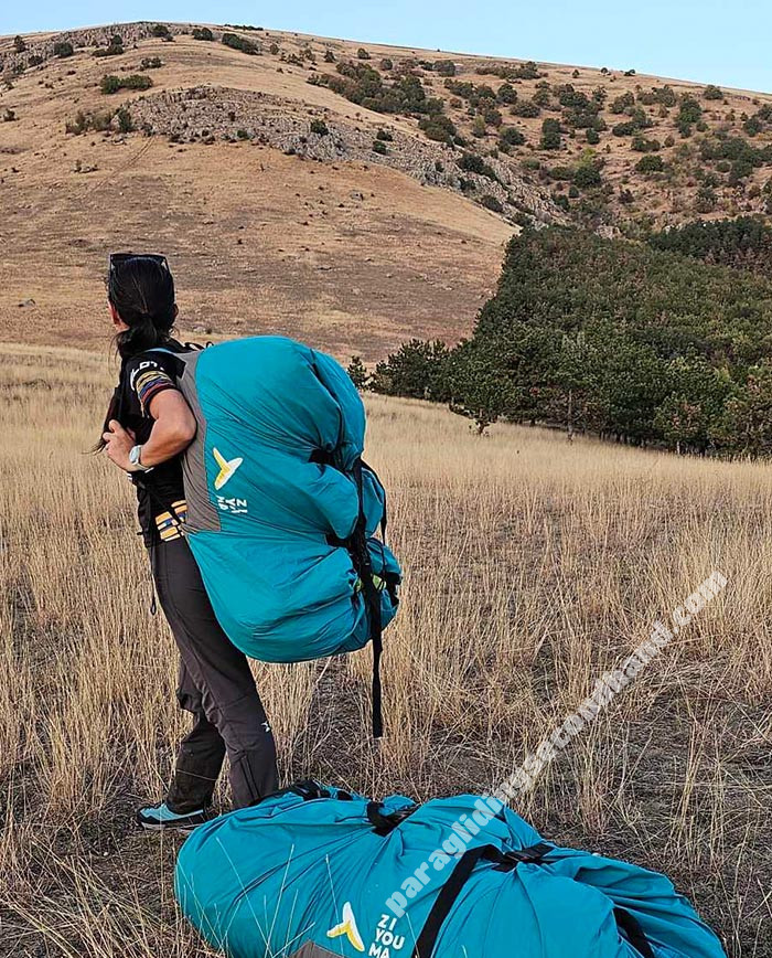 paragliding fast pack bag(solo and tandem) and concertina