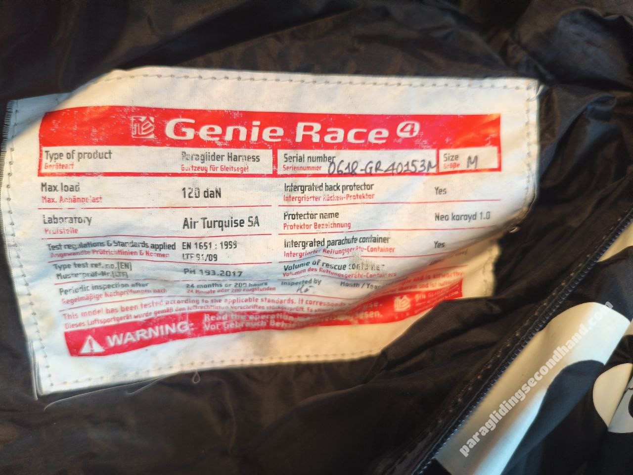 GIN Gliders Genie Race 4, M, 2020