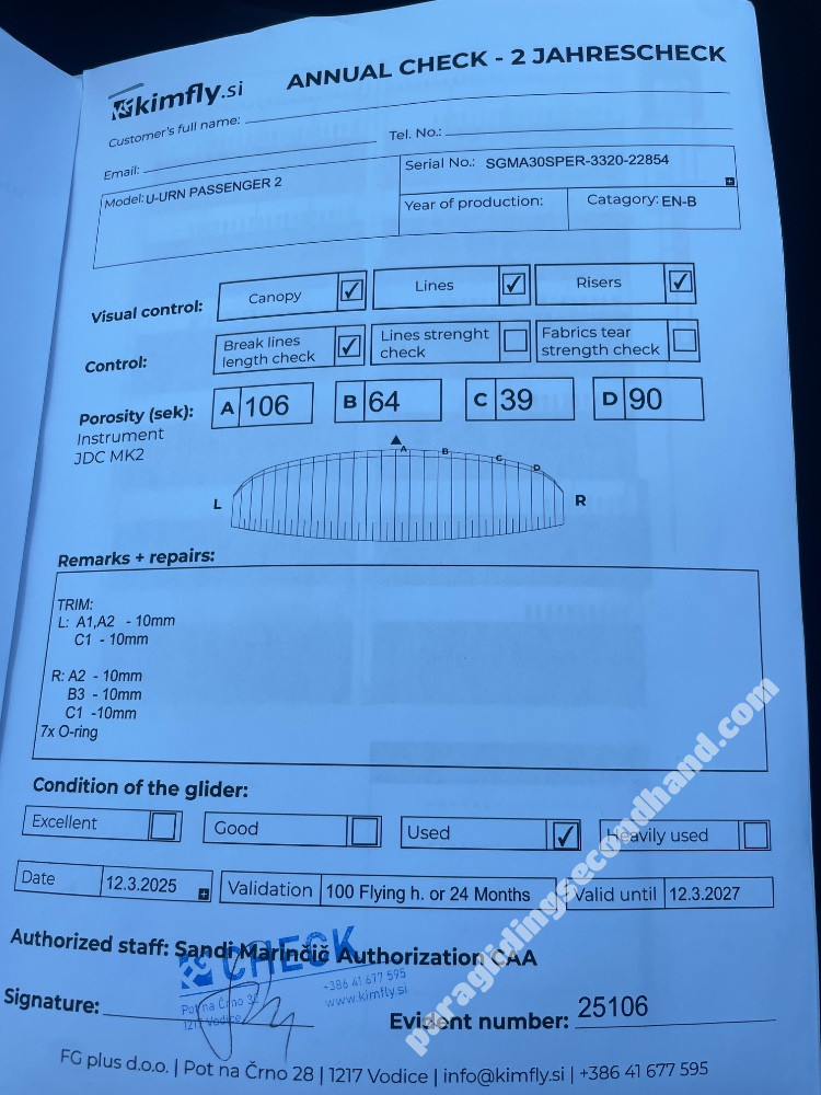 U-Turn passenger 2, 42, 2023, (140-230kg), 150h