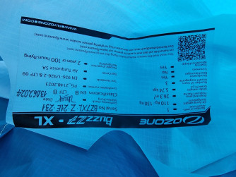 Ozone Buzz Z7, XL, 2024, (110-130kg), 70h