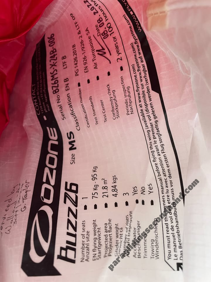 Ozone Buzz Z6, MS, 2022, (75-95kg), 41h - 图片 5