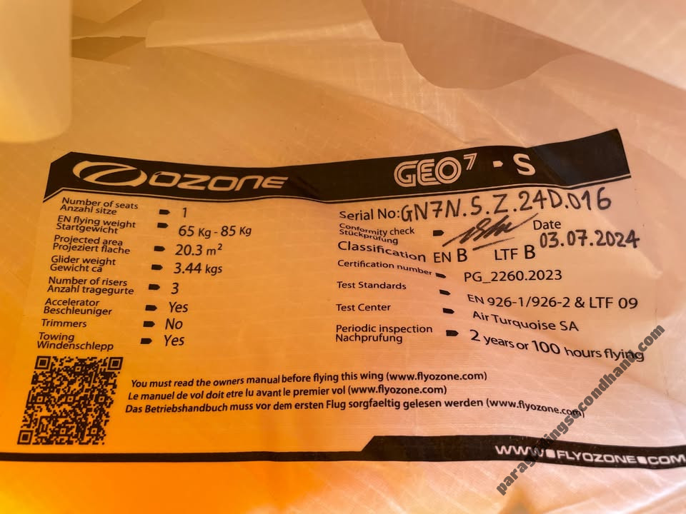 Ozone Geo 7, S, 2024, (65-85kg), 9h - Immagine 10
