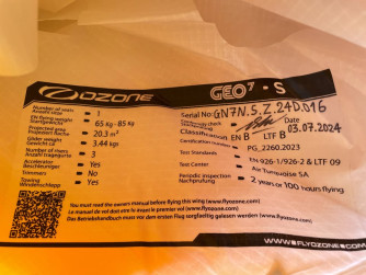Ozone Geo 7, S, 2024, (65-85kg), 9h