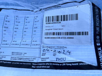 Skywalk Masala 4, 95+, 2024, (75-105kg), 65h