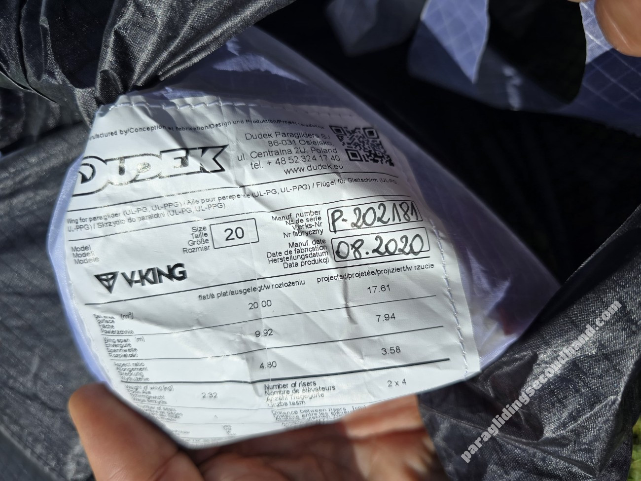 Dudek V king S, 20, 2020, (80-100kg), 15h