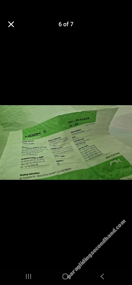 Niviuk Hook 5, 24, 2022, (70-92kg), 20h