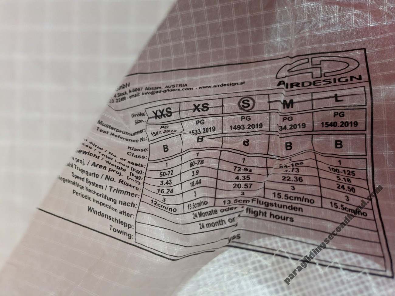 Air Design Vivo, Small, 2022, (72-92kg), 25h