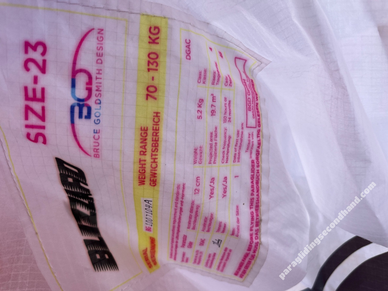 BGD Blizzard, 23, 2022, (70-130kg), 125h