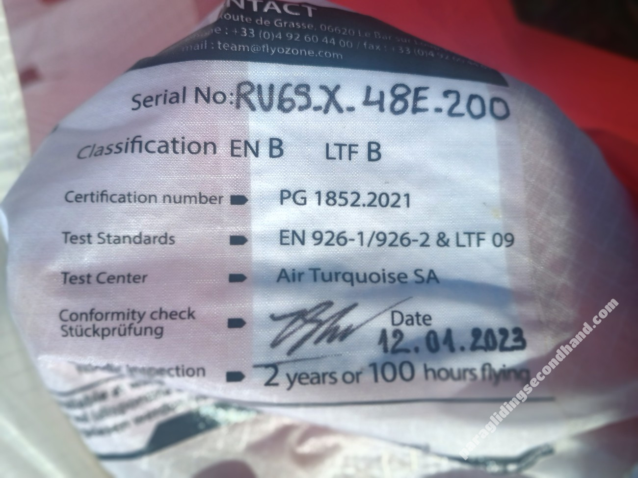 Ozone RUSH, S, 2023, (70-85kg), 50h