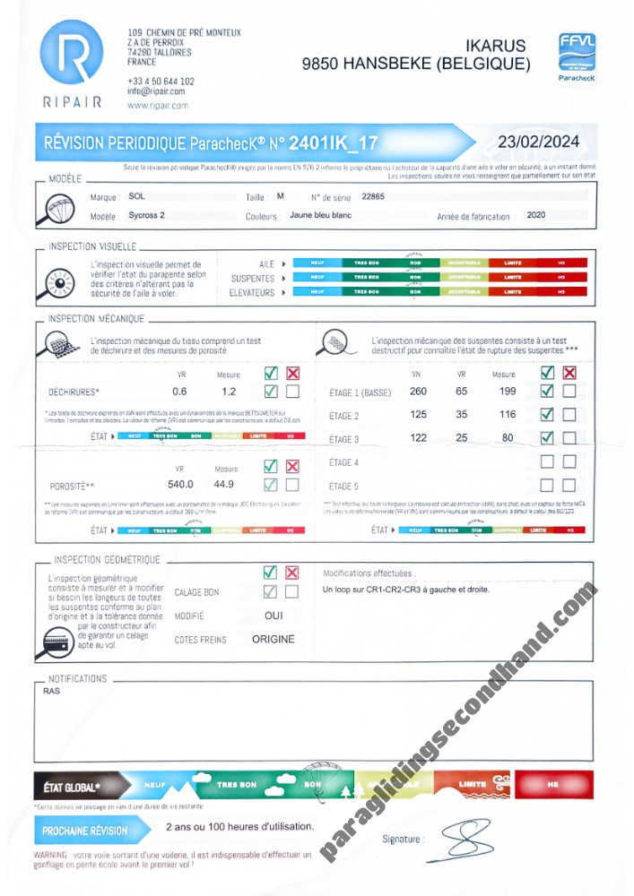 Sol Sycross 2, M, 2020, (70-90kg), 80h