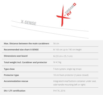 Harness X-Dream Fly X-Sense, M