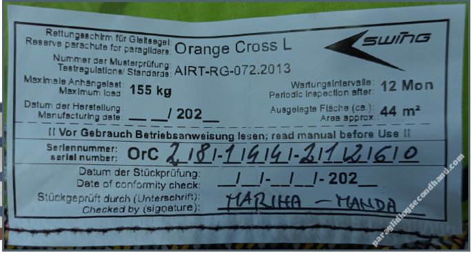 SWING Orange Cross  155kg