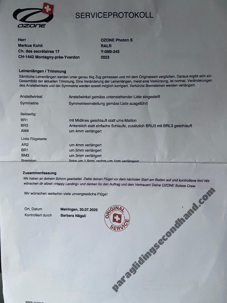 Ozone Photon, S, 2023, (70-85kg), 45h