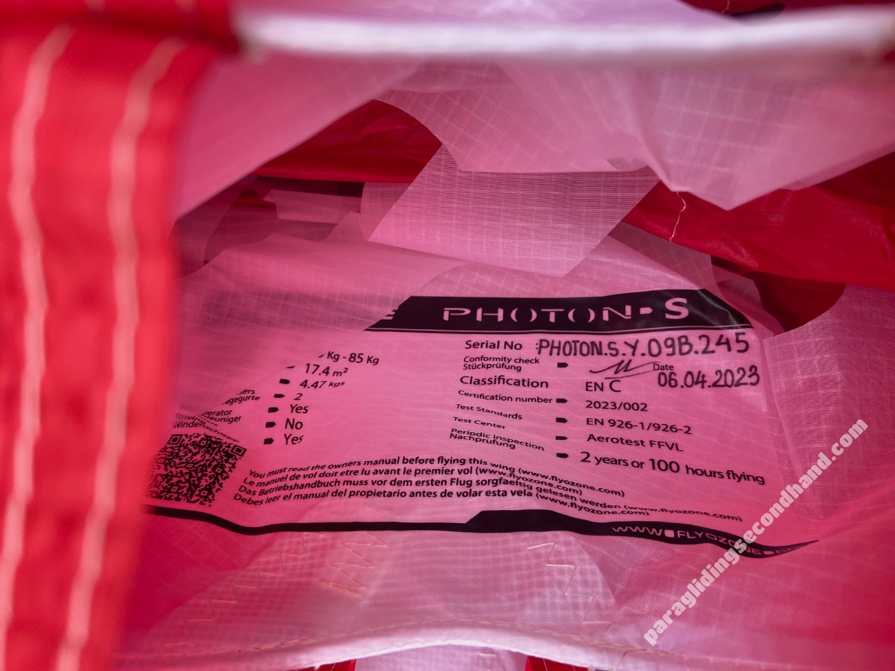 Ozone Photon, S, 2023, (70-85kg), 45h