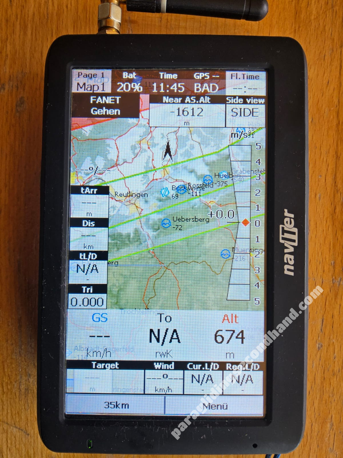 Naviter Oudie 5 Pro mit Flarm und Fanet