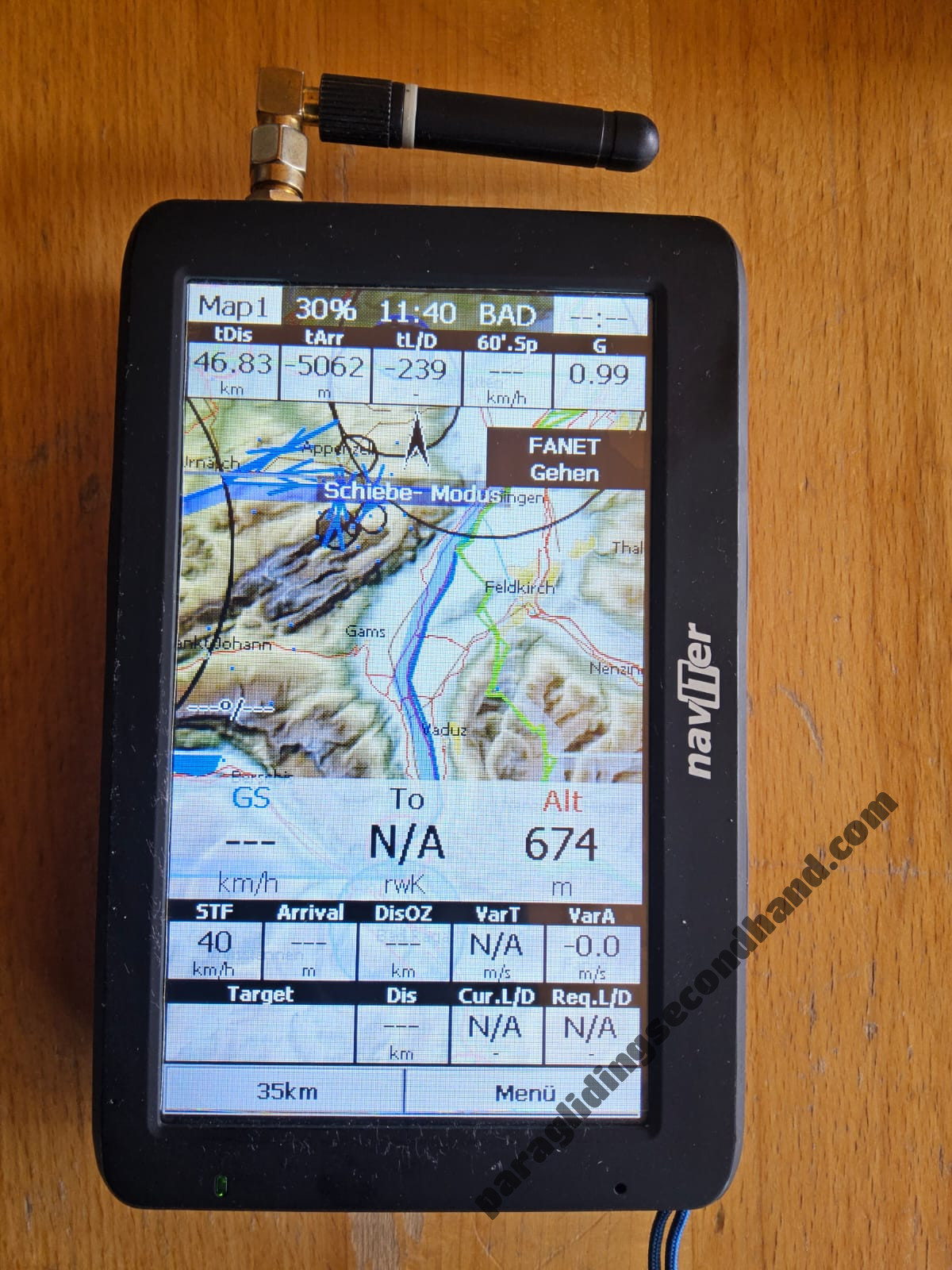 Naviter Oudie 5 Pro mit Flarm und Fanet