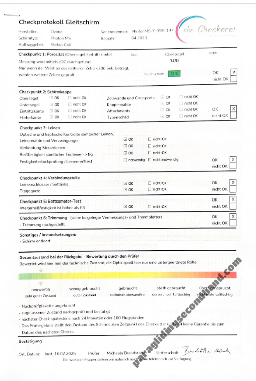 Ozone Photon, MS, 2023, (85-95kg), 100h