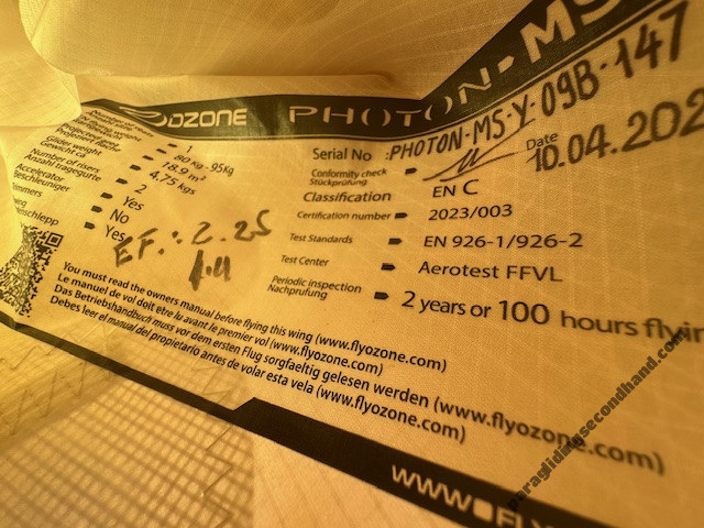 Ozone Photon, MS, 2023, (85-95kg), 100h