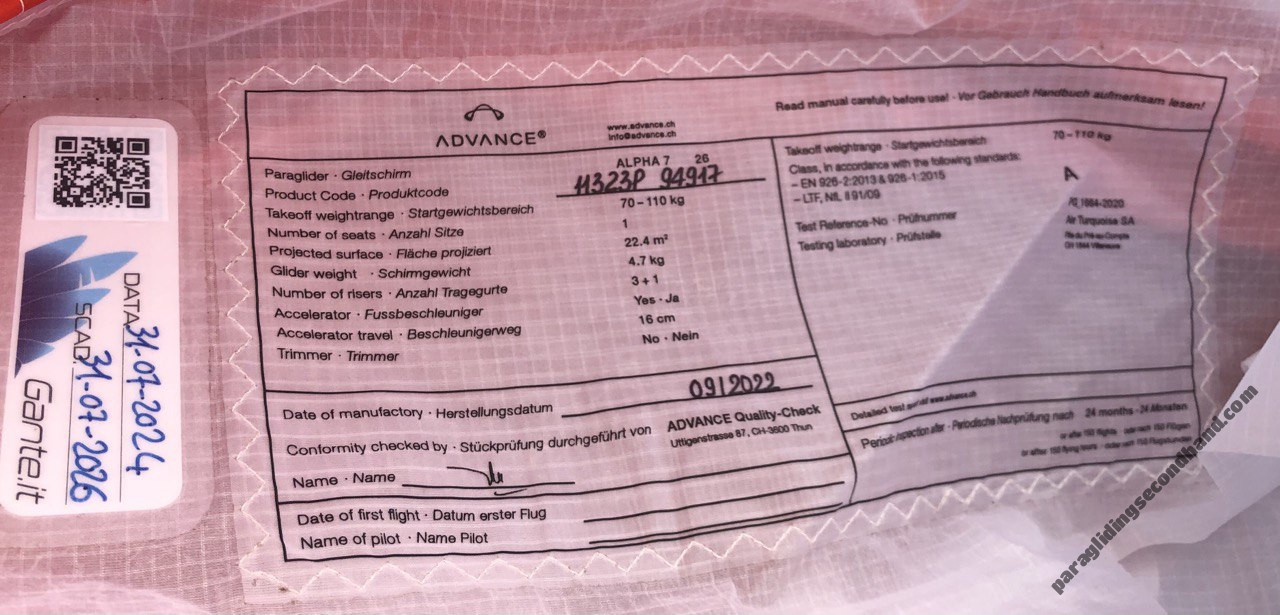 Advance Alpha 7, 26, 2022, (70-110kg), 140h