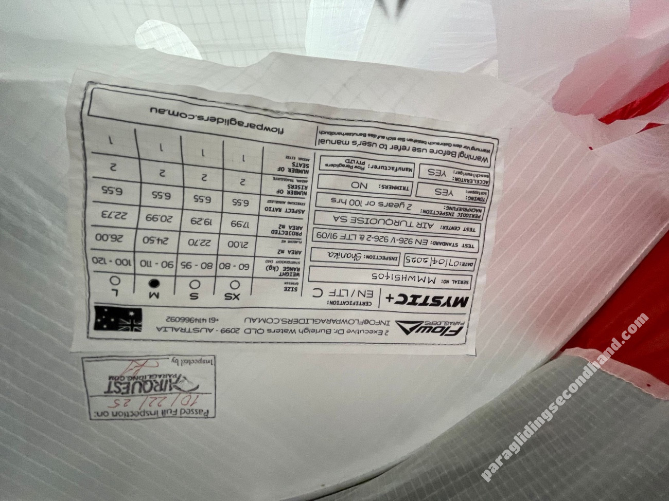 Flow Mystic plus, m, 2025, (95-110kg), 10h