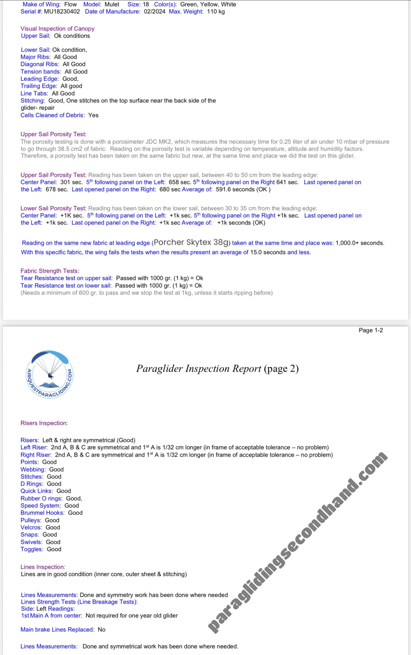Flow Mystic plus, m, 2025, (95-110kg), 10h