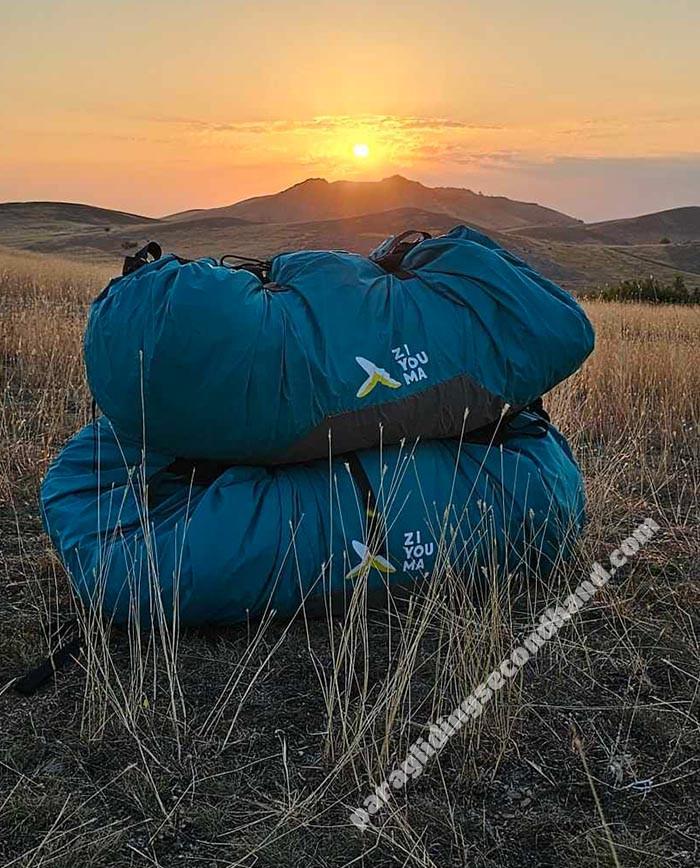 paragliding fast pack bag(solo and tandem) and concertina