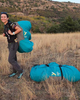 paragliding fast pack bag(solo and tandem) and concertina