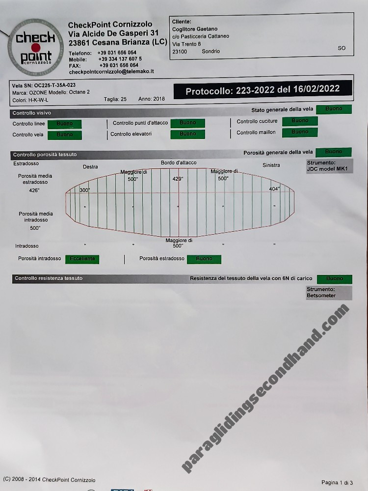 Ozone Octane 2, 25, 2018, (65-105kg), 10h