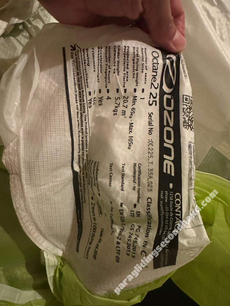 Ozone Octane 2, 25, 2018, (65-105kg), 10h