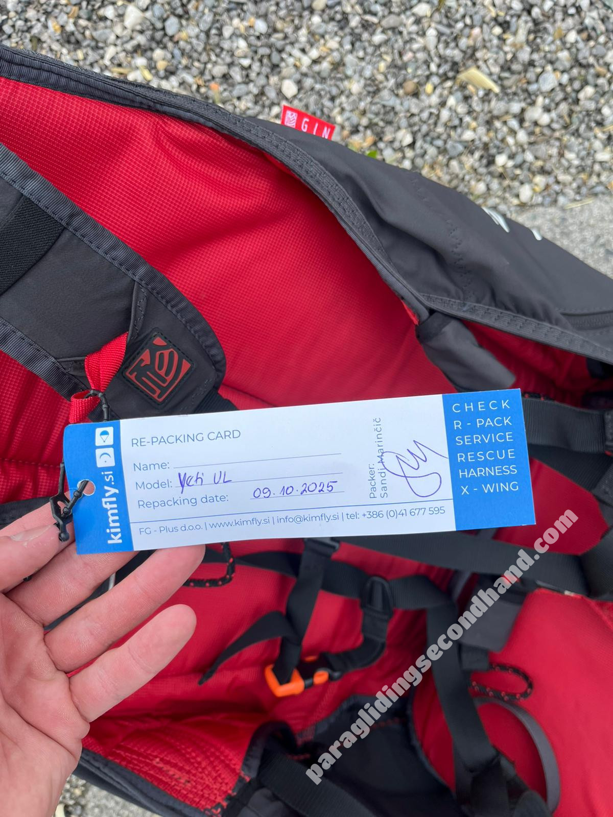 Complete Paragliding Set, 12/2021 – GIN Calypso S + Verso 3 (M) + Yeti UL