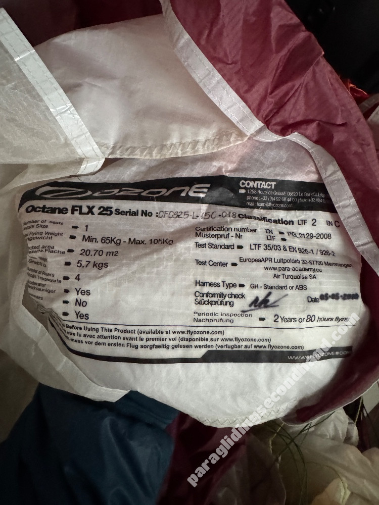 Ozone Octane FLX, 25, 2010, (65-105kg), 90h