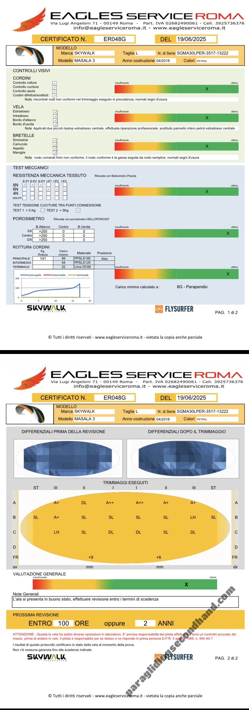 Skywalk Masala 3, L, 2018, (95-120kg), 130h