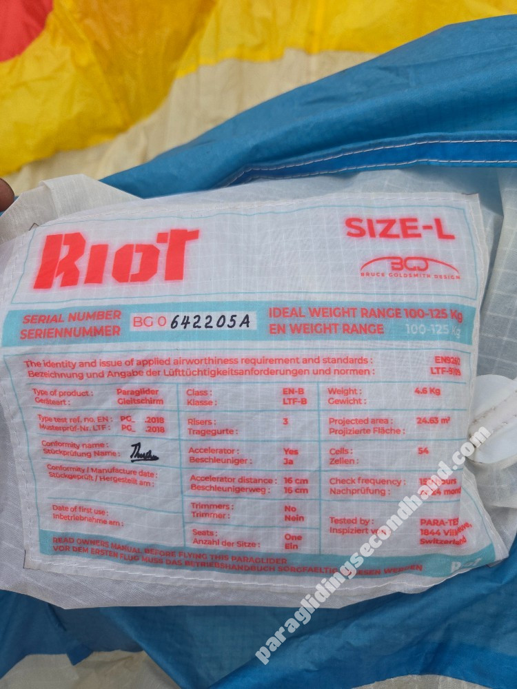 BGD Riot, XL, 2019, (100-125kg), 300h