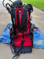 Paramotor Adventure Primus 185 monster dual start with flex-one glider, 28m, right-hand throttle