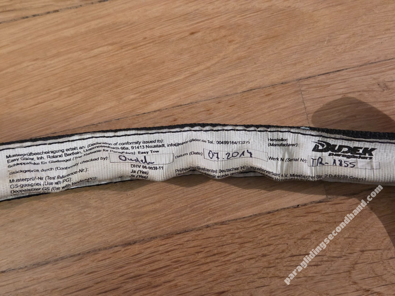 Dudek - tow release, towing device