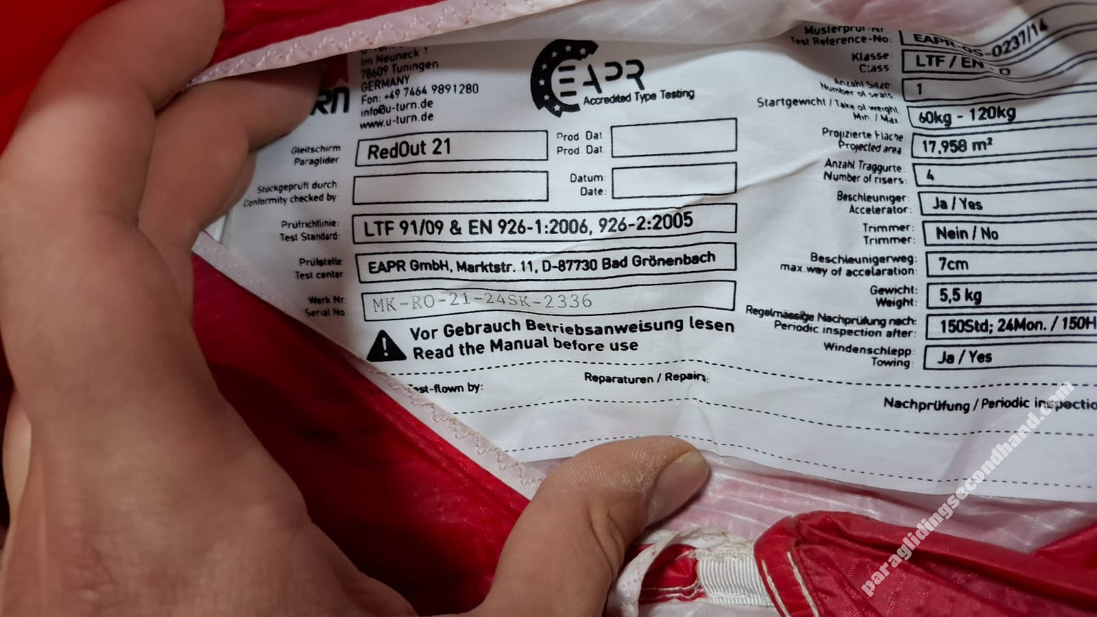 U-Turn Redout, 21, 2018, (60-120kg), 30h