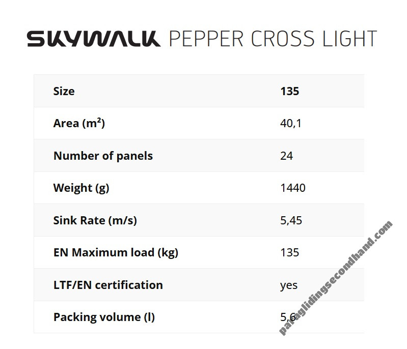 Skywalk Pepper Cross Light 135