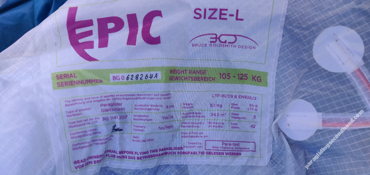 BGD Epic, L, 2018, (105-125kg), 100h