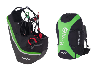 FULL SET: Supair Leaf, EN-B, S (75-95kg) + Woody Valley Wani 2, M + Advance Companion SQR 100