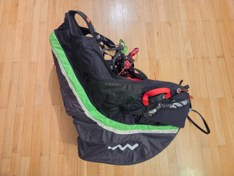 FULL SET: Supair Leaf, EN-B, S (75-95kg) + Woody Valley Wani 2, M + Advance Companion SQR 100