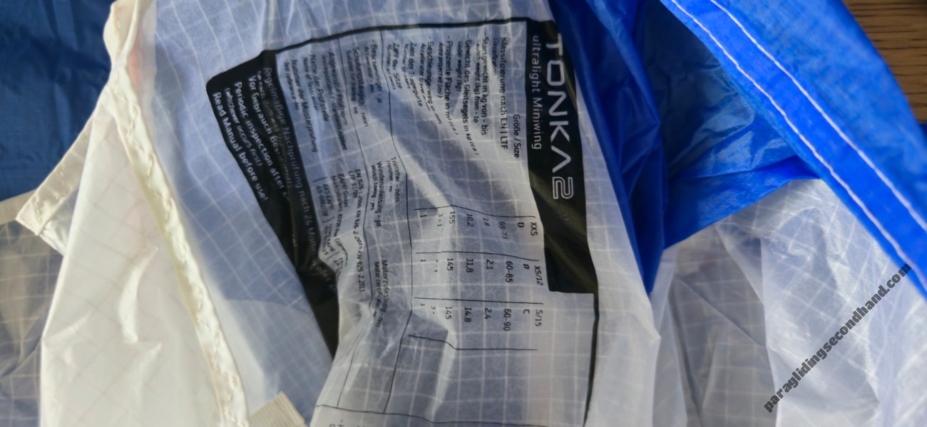 Skywalk Tonka 2, XXS, 2018, (69-73kg), 10h