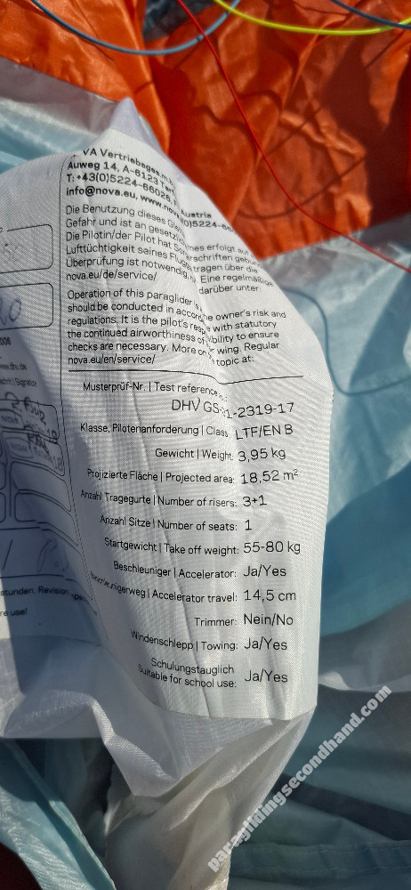 Nova Ion5, xxs, 2020, (55-80kg), 60h