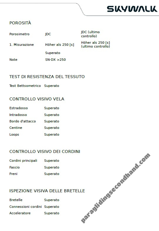 Skywalk ARAK, XS, 2022, (65-90kg), 70h