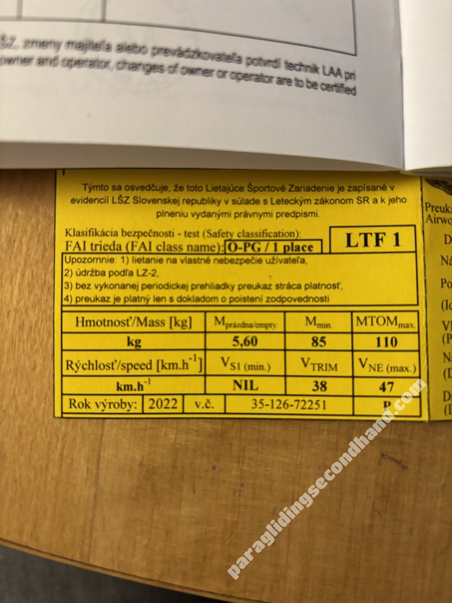 paraglide Swing Mito RS 2022 Fire (M), harness Exence XL , reserve Swing Escape L 2023, bag Swing Sherpa