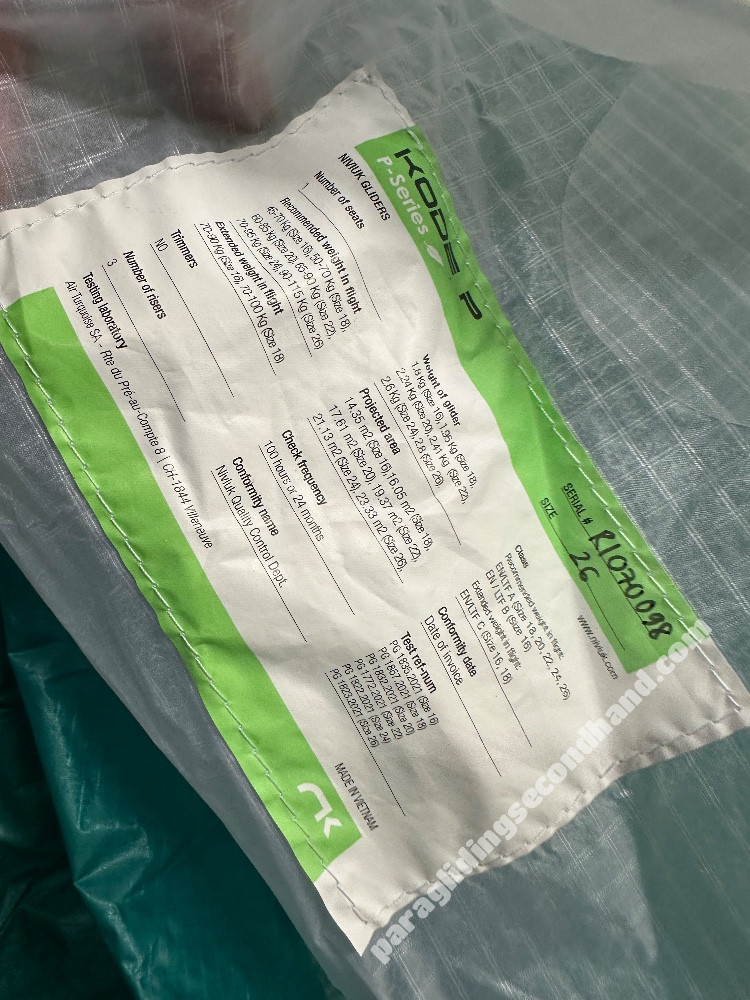 Niviuk Kode P, 26, 2025, (90-115kg), 5h