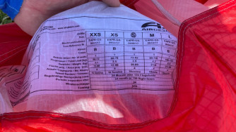 Air Design Rise 3, S, 2017, (72-92kg), 250h