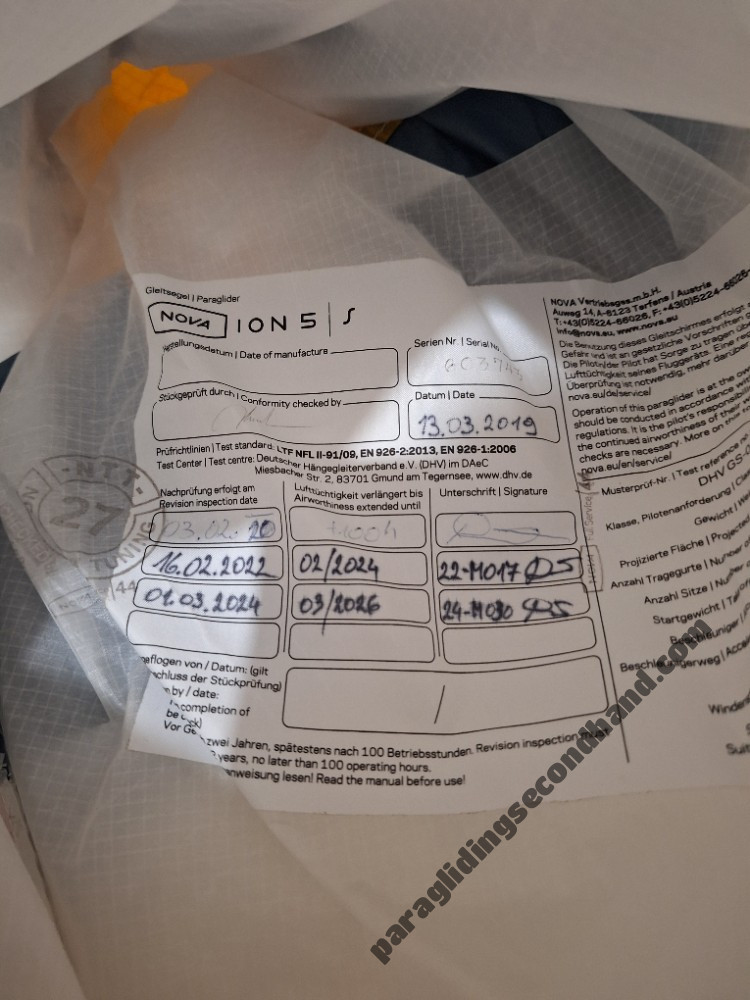 Nova Ion 5, S, 2019, (80-100kg), 100h