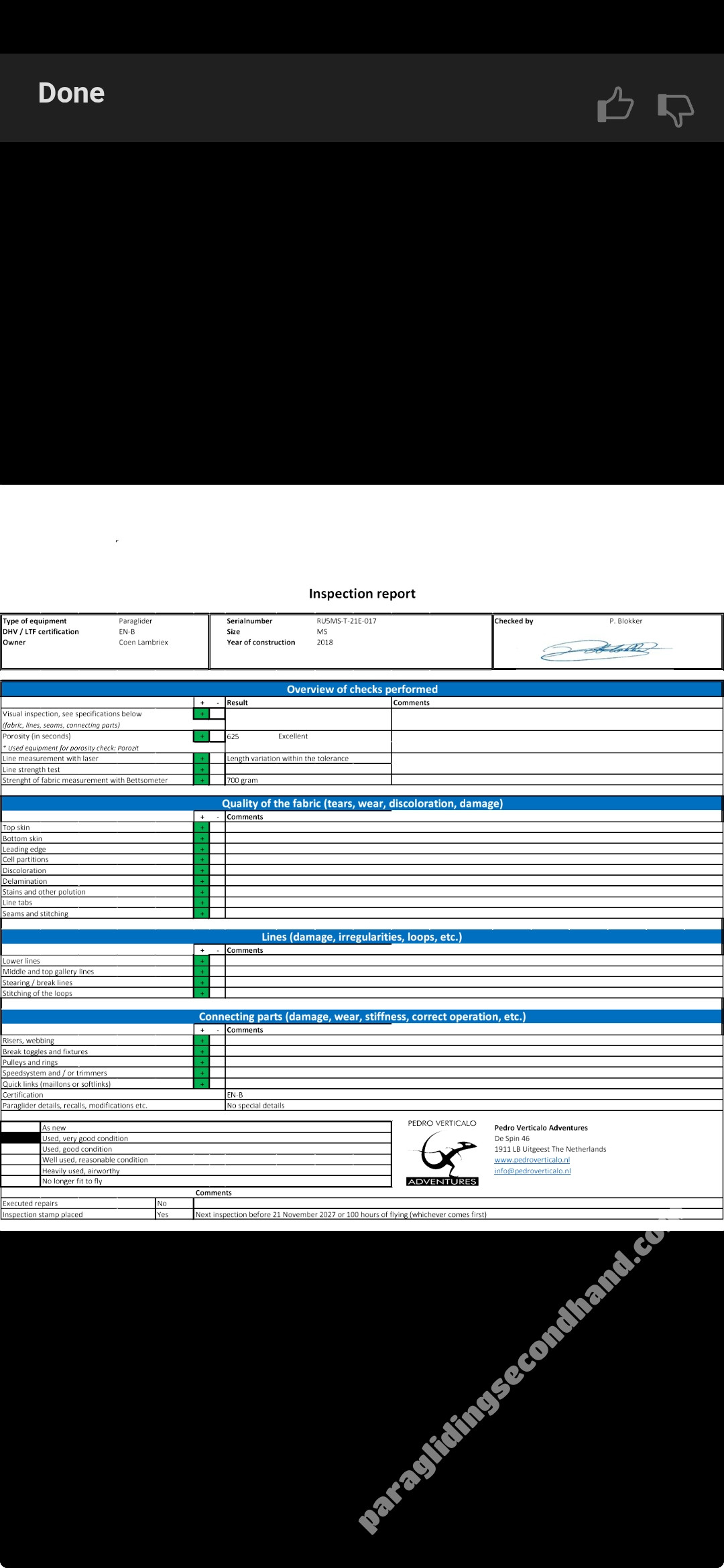 Ozone Rush 5, SM, 2018, (80-95kg), 38h