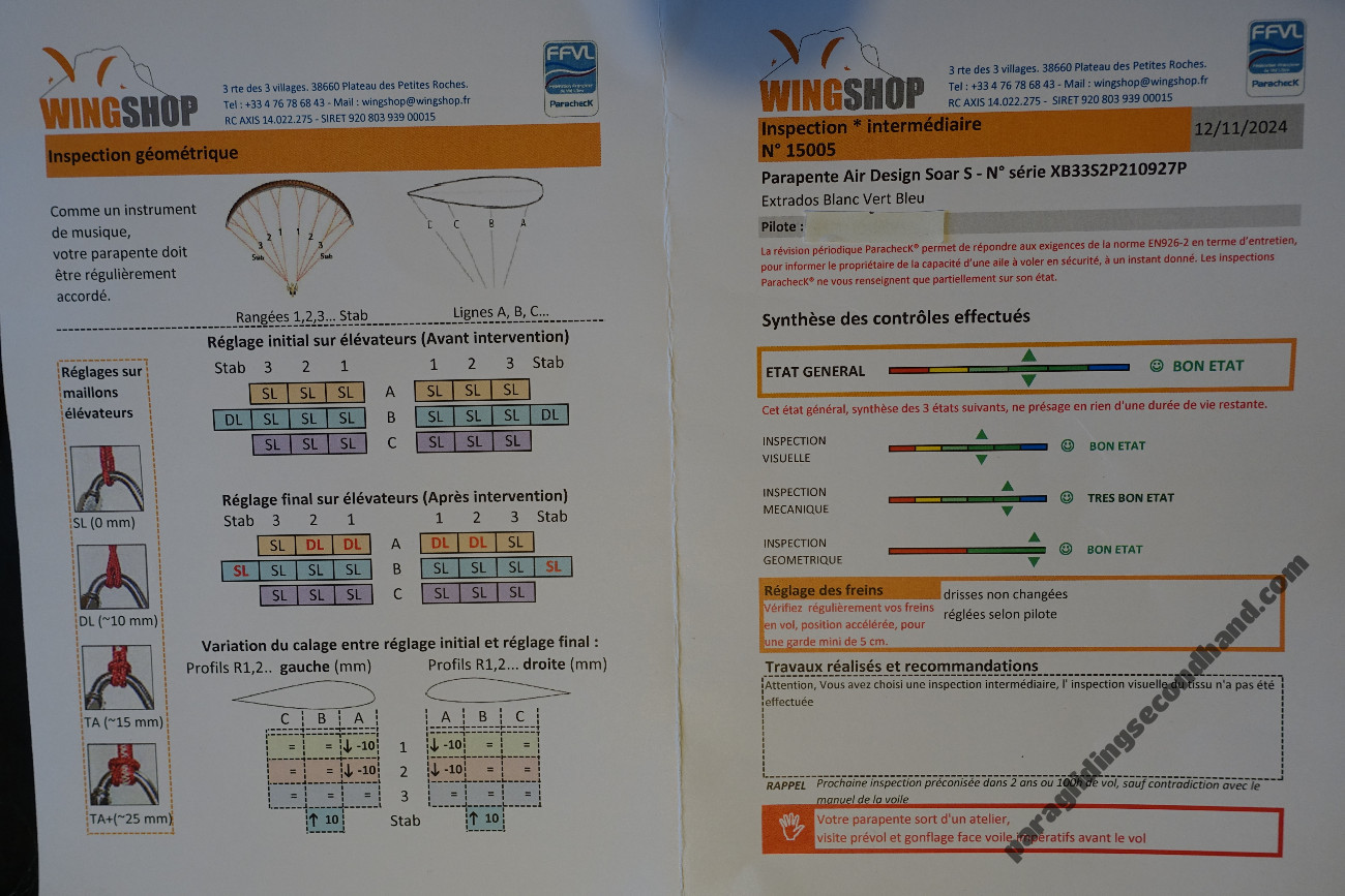 Air Design Soar, S, 2021, (72-92kg), 42h