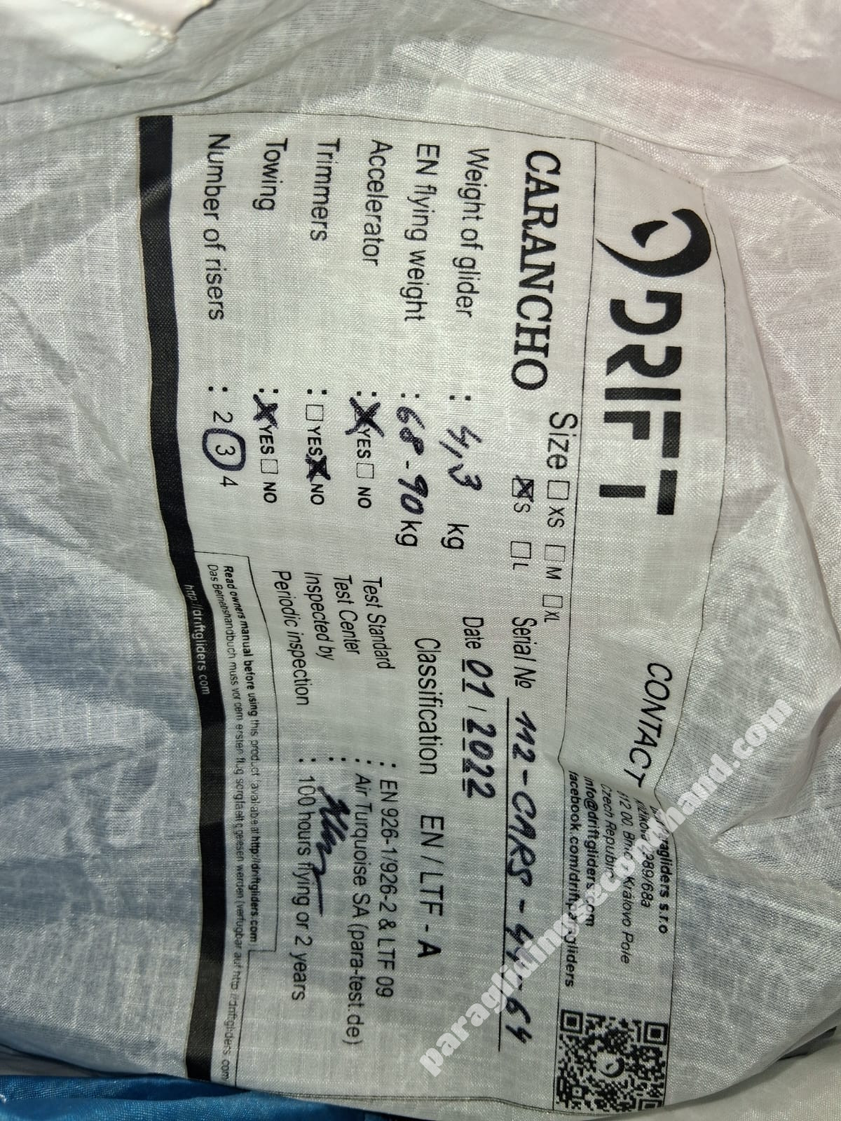 Drift Carancho, S, 2022, (68-90kg), 50h